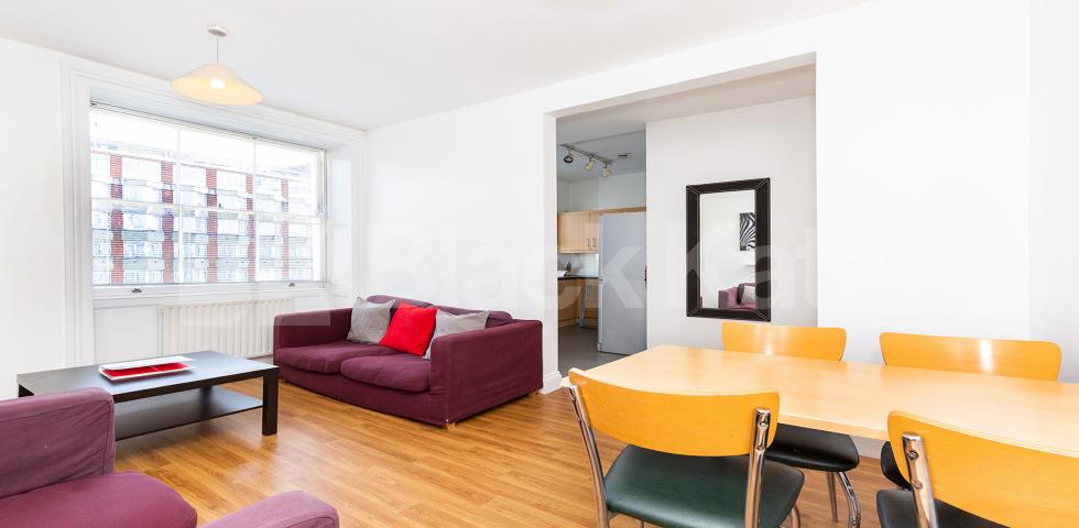 			MINS TO UCL, SOAS & LSE, 4 Bedroom, 1 bath, 1 reception Flat			 Bedford Place, BLOOMSBURY
